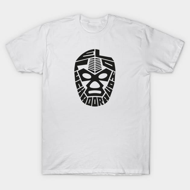 El Luchador Audio Original Black Logo T-Shirt by El Luchador Audio